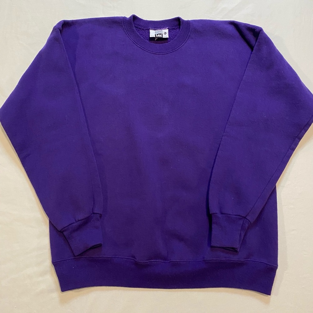 SOLD Vintage Lee crewneck sweatshirt thick purple size extra large